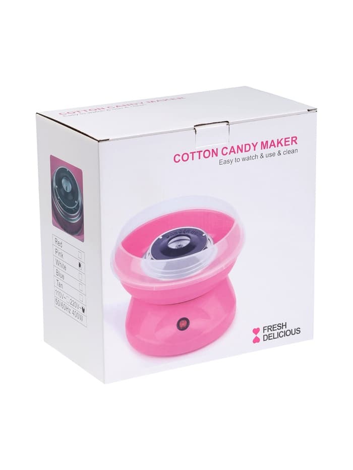 Аппарат для приготовления сладкой ваты LCC-01, 400 Вт, розовый