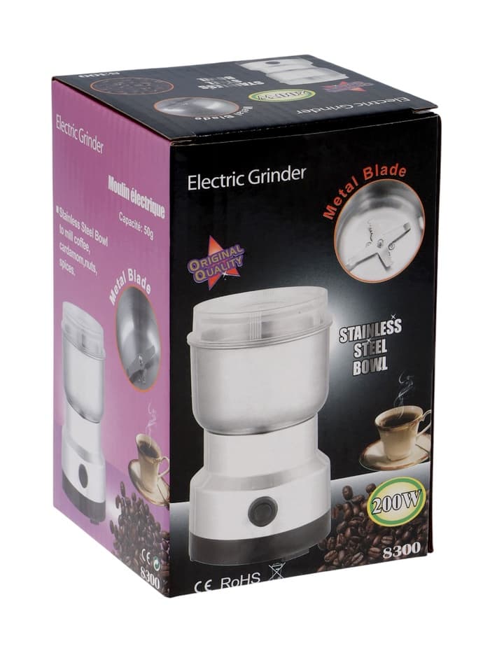 Кофемолка электрическая LCG-01, 200 Вт, 85 г, серебристая