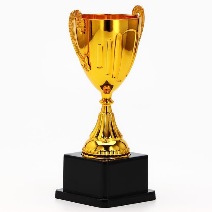 Кубок 045, наградная фигура, золото, подставка пластик, 20×10.6×8 см