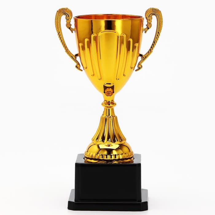 Кубок 045, наградная фигура, золото, подставка пластик, 20×10.6×8 см