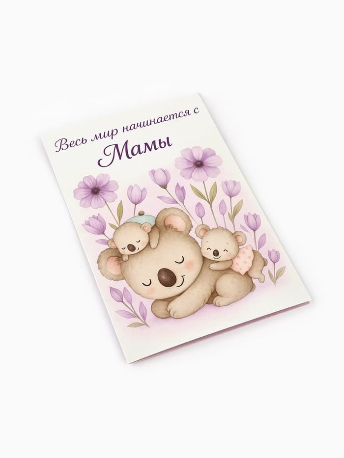 Открытка «Любимой маме», 12×18 см