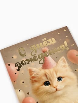 Открытка «С днём рождения», тиснение, 12×18 см