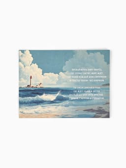 Открытка «Алые паруса», тиснение, 12×18 см