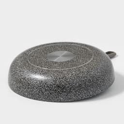Сковорода Onyx, d=28 см, съёмная ручка, стеклянная крышка, антипригарное покрытие, алюминий, серая