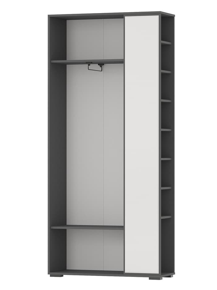 Прихожая «ДОМИНО» min, 880×360×2020 мм, цвет графит/белый