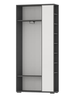 Прихожая «ДОМИНО» min, 880×360×2020 мм, цвет графит/белый