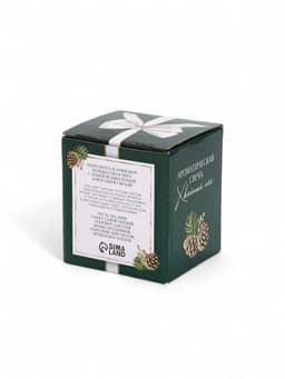 Ароматическая свеча в матовом стакане «С Новым годом», аромат хвойный лес