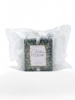 Ароматическая свеча в матовом стакане «С Новым годом», аромат хвойный лес