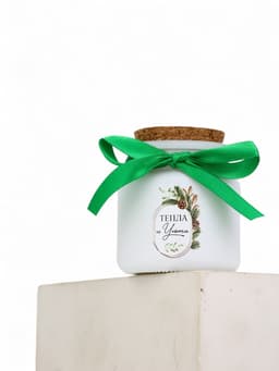 Ароматическая свеча в матовом стакане «С Новым годом», аромат хвойный лес