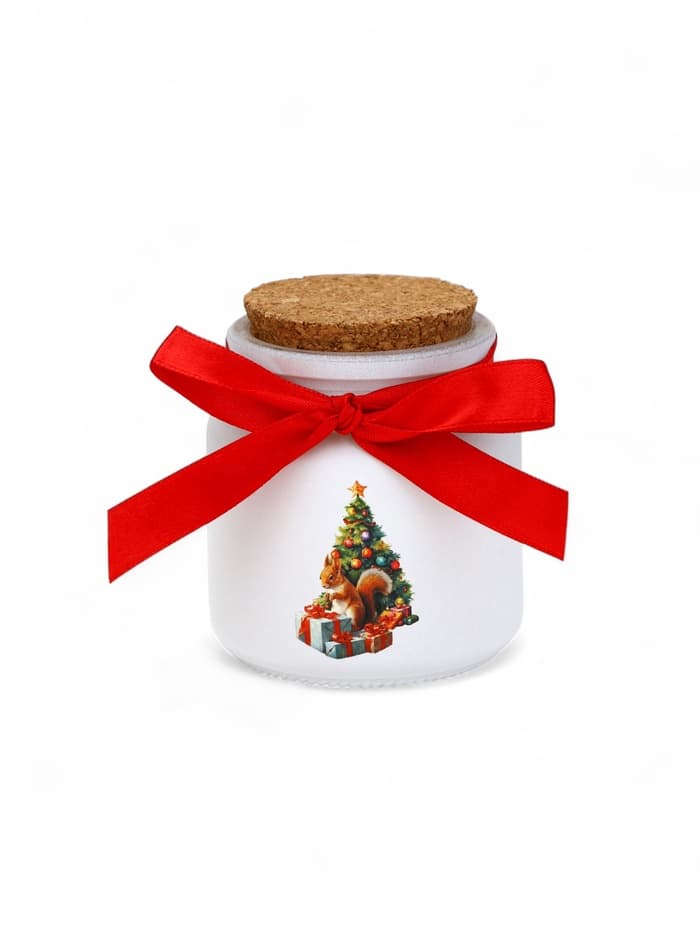 Свеча ароматическая в стакане «Новогоднего уюта и тепла», аромат мандарин