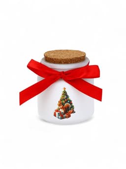 Свеча ароматическая в стакане «Новогоднего уюта и тепла», аромат мандарин