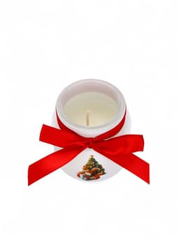 Свеча ароматическая в стакане «Новогоднего уюта и тепла», аромат мандарин