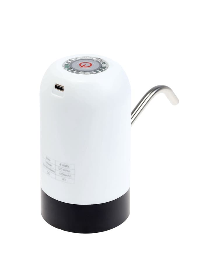 Помпа для воды LWP-05, электрическая, 4 Вт, 1.2 л/мин, 1200 мАч, от АКБ, белая