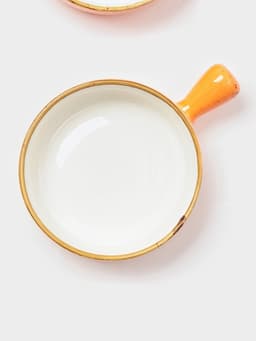 Кокотницы Magistro «Церера», набор 2 шт., 500 мл, d=15.2 см, фарфор, оранжевые