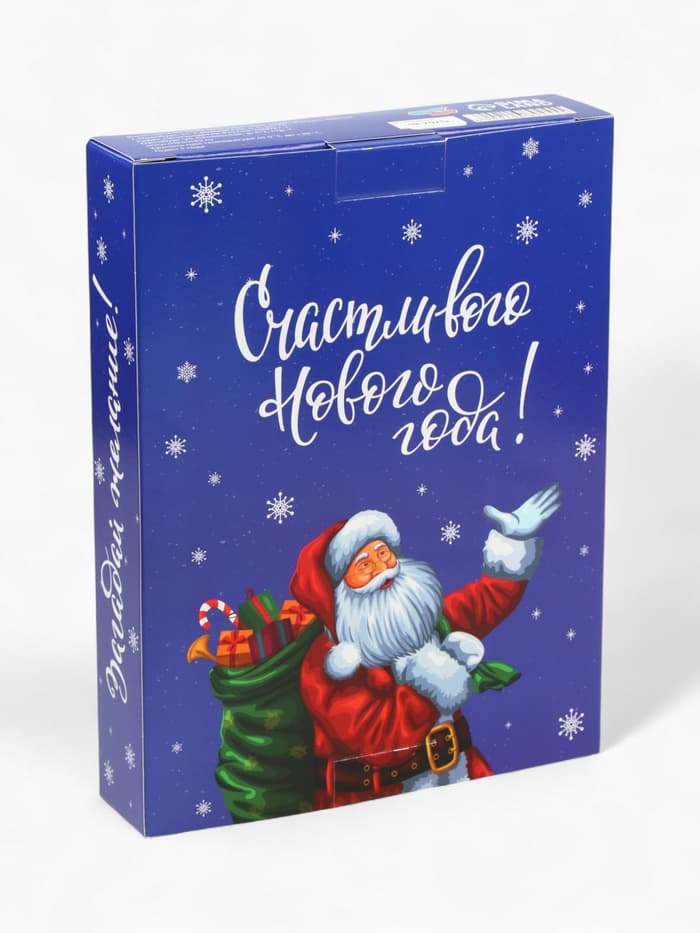 Адвент календарь с мёдом «Счастливого Нового года», облепиха, кедровые орешки, малина, цитрус, клубника (12 шт. × 30 г)