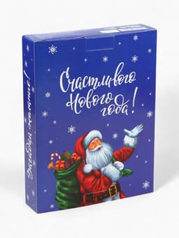 Адвент календарь с мёдом «Счастливого Нового года», облепиха, кедровые орешки, малина, цитрус, клубника (12 шт. × 30 г)
