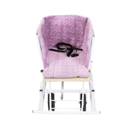 Сиденье для санок Nika Kids, универсальное, розовое с сердечками