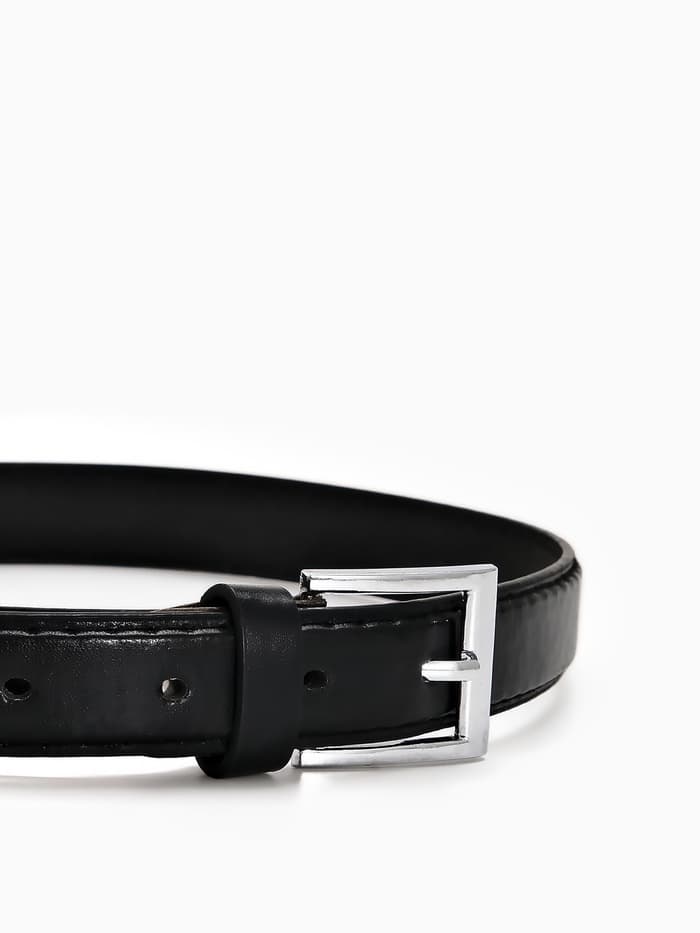 Ремень детский, ширина 2.2 см, винт, пряжка металл, чёрный