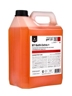 Сильнокислотное чистящее средство BT Bath Extra+, усиленное, концентрат, гель, 5 л