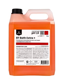 Сильнокислотное чистящее средство BT Bath Extra+, усиленное, концентрат, гель, 5 л