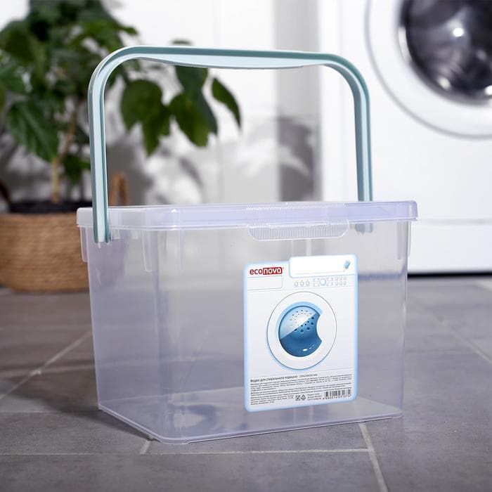 Контейнер для стирального порошка, 5.3 л, прозрачный