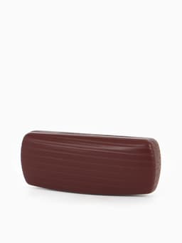 Футляр для очков на хлопушке, размер 16×6.5×3.5 см, коричневый