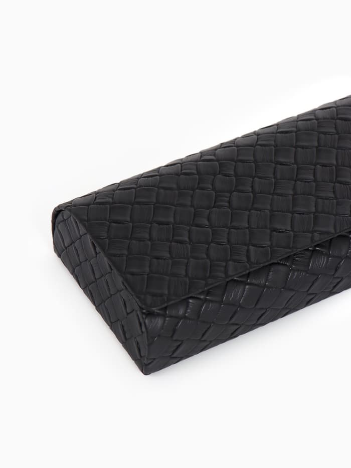 Футляр для очков на магните, размер 15.5×6×3 см, чёрный