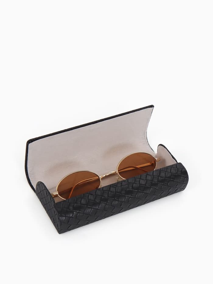 Футляр для очков на магните, размер 15.5×6×3 см, чёрный