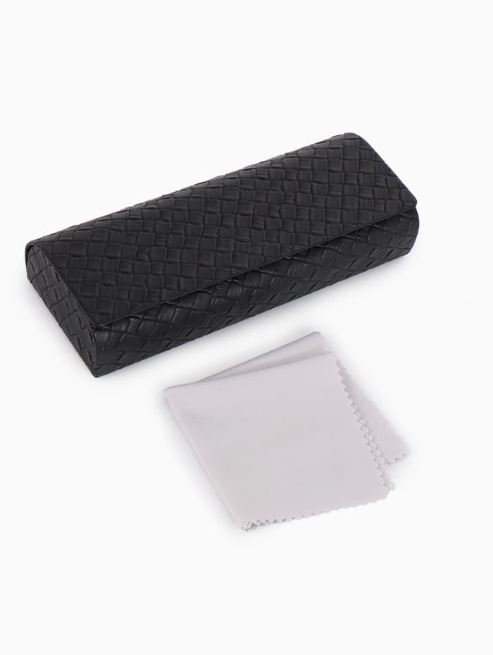 Футляр для очков на магните, размер 15.5×6×3 см, чёрный