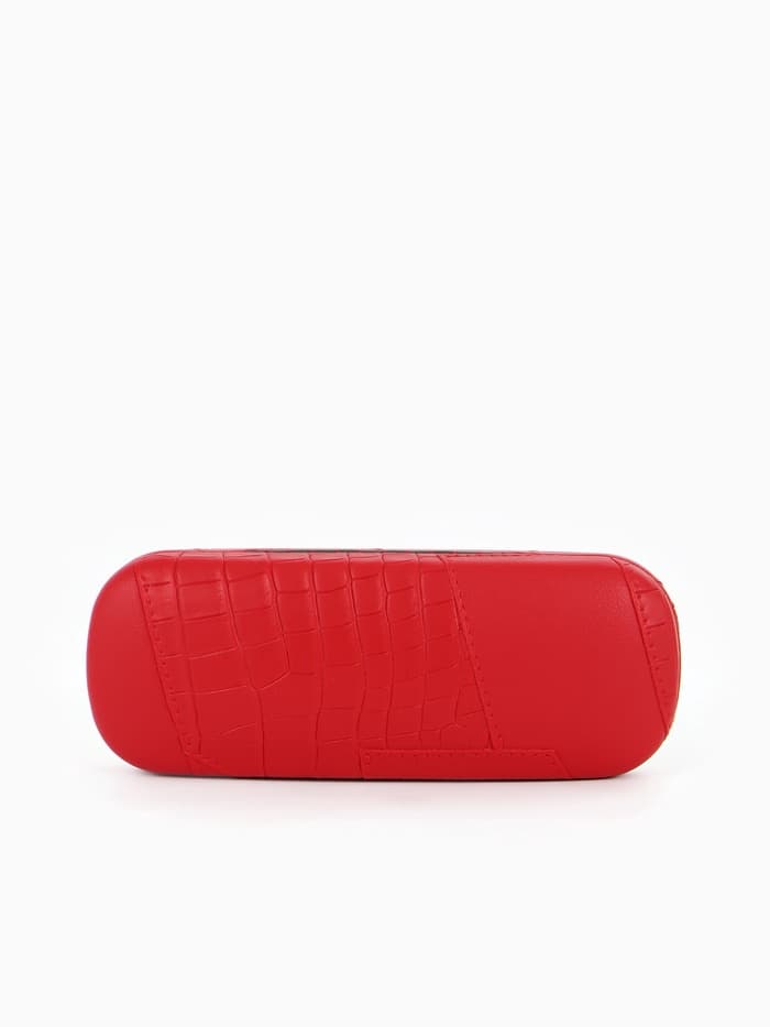 Футляр для очков на хлопушке, размер 16×5.8×3 см, красный