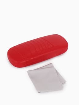 Футляр для очков на хлопушке, размер 16×5.8×3 см, красный