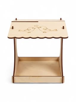 Кормушка - конструктор из ХДФ для птиц «Синичник», своими руками, 24×18×18.5 см, Greengo