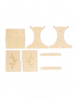 Кормушка - конструктор из ХДФ для птиц «Синичник», своими руками, 24×18×18.5 см, Greengo