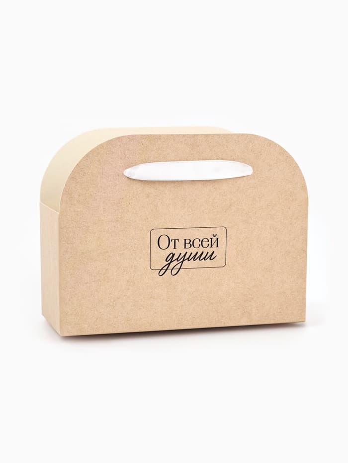 Коробка для цветов складная «От всей души», 17×13×7 см
