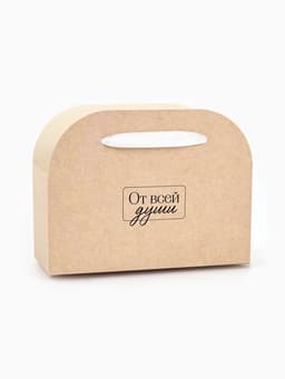 Коробка для цветов складная «От всей души», 17×13×7 см