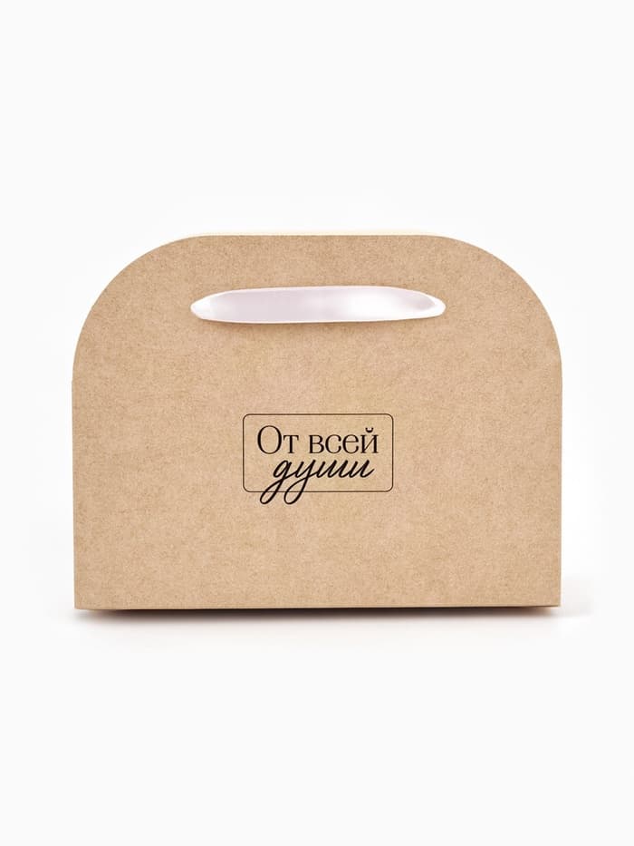 Коробка для цветов складная «От всей души», 17×13×7 см