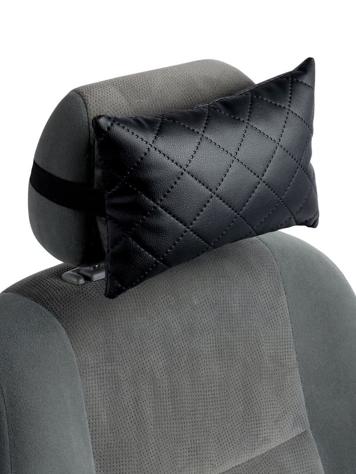 Подушка на подголовник автомобиля, набор 2 шт., черный