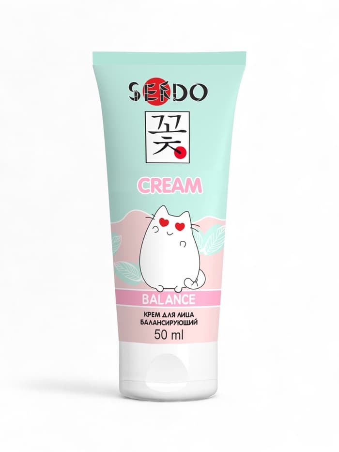 Крем для лица Sendo балансирующий, для всех типов кожи, 50 мл