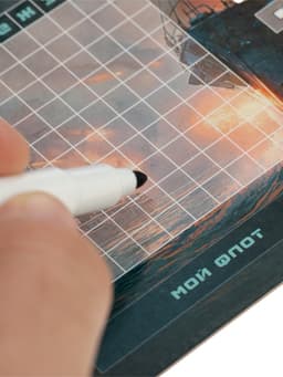 Настольная игра «Морской бой», Пиши-Стирай, (+2 стираемых маркера)