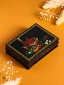 Шкатулка для украшений «Ягоды», 10×14 см, лаковая миниатюра