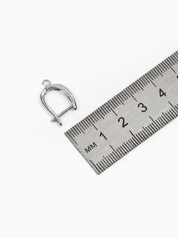 Набор 2 пары швензы с английской застежкой для сережек, 20×13 мм, цвет серебро