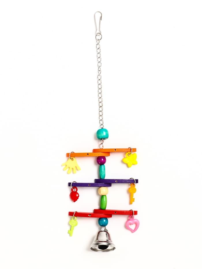 Игрушка для птиц «Перекладина», цвет МИКС