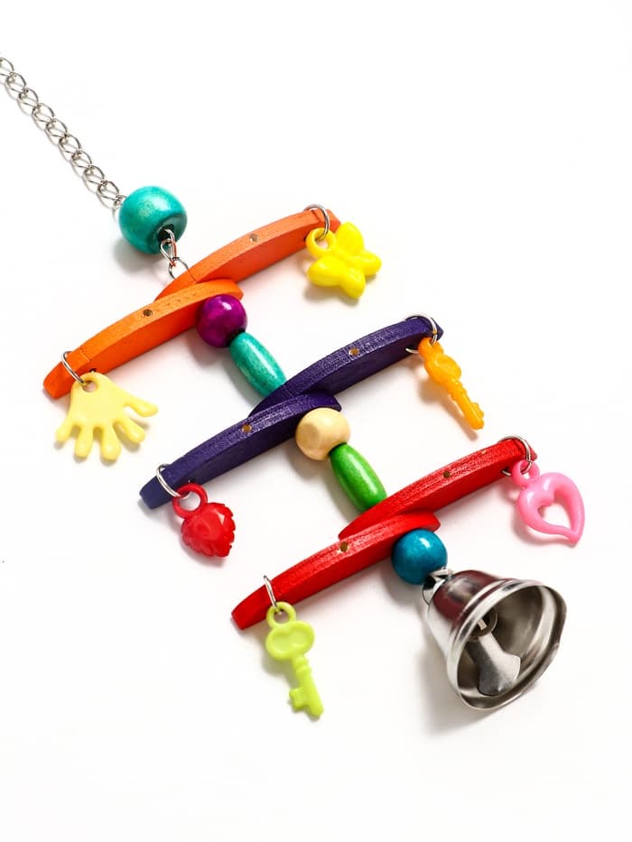 Игрушка для птиц «Перекладина», цвет МИКС