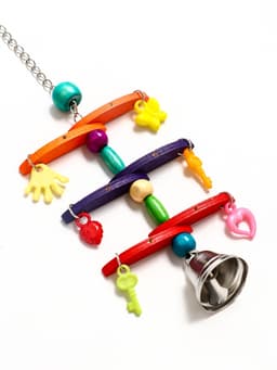 Игрушка для птиц «Перекладина», цвет МИКС