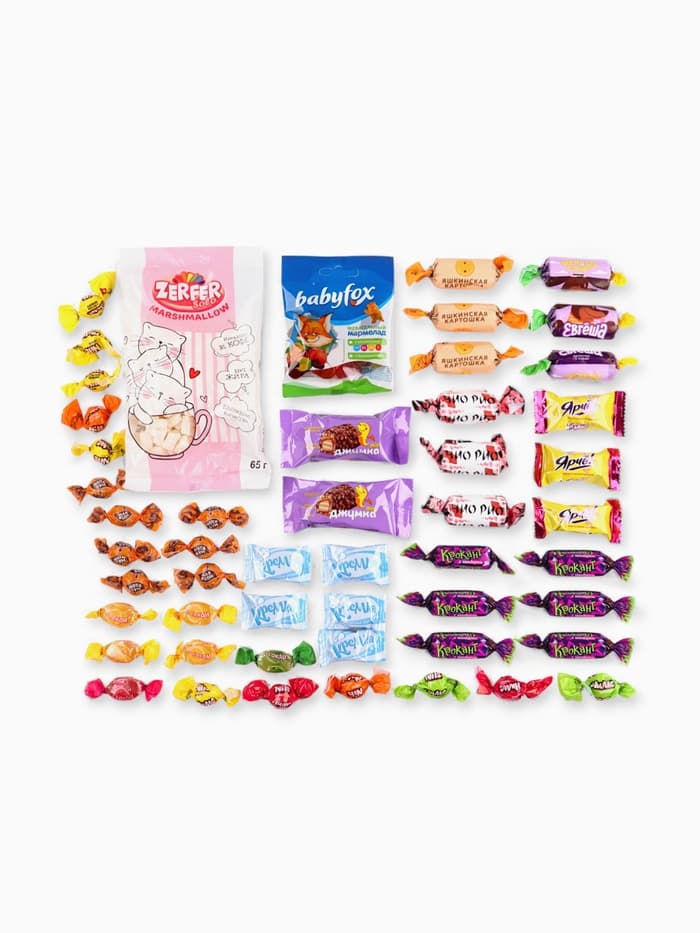 Сладкий детский новогодний подарок «Волшебного Нового года», конфеты 500 г, пазлы