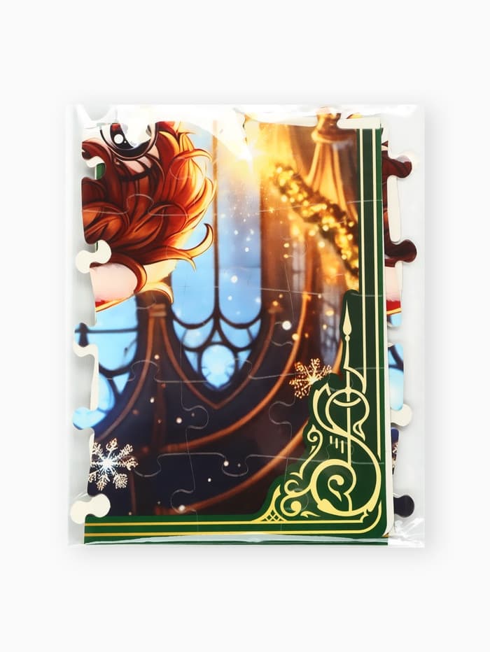 Сладкий детский новогодний подарок «Волшебного Нового года», конфеты 500 г, пазлы