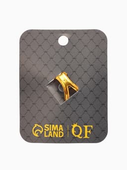 Кольцо для платка «Цветок Хризантема», белое в чернёном золоте