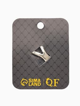 Кольцо для платка «Цветок в круге», белое в чернёном серебре