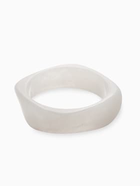 Браслет манжета «Тренд», широкий, акрил, d=8 см, белый