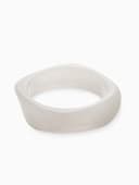 Браслет манжета «Тренд», широкий, акрил, d=8 см, белый